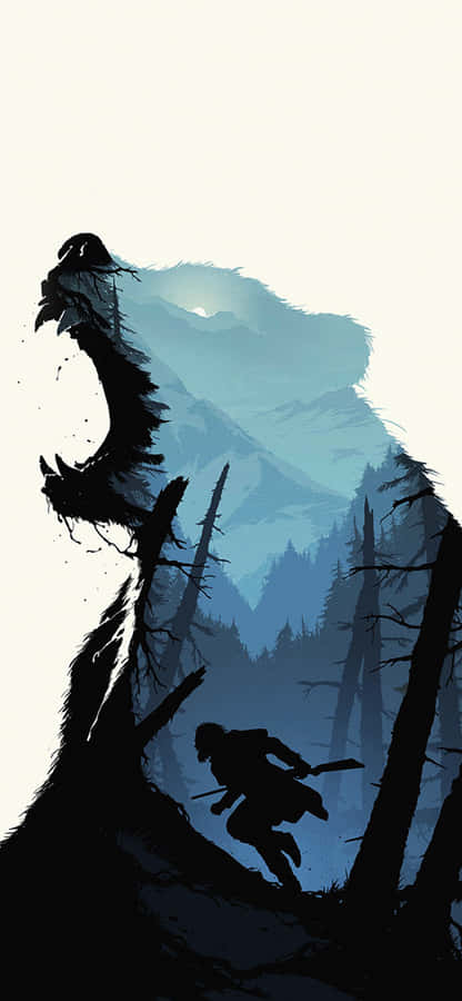 Illustrazione di Illusione di Orso nella Foresta
