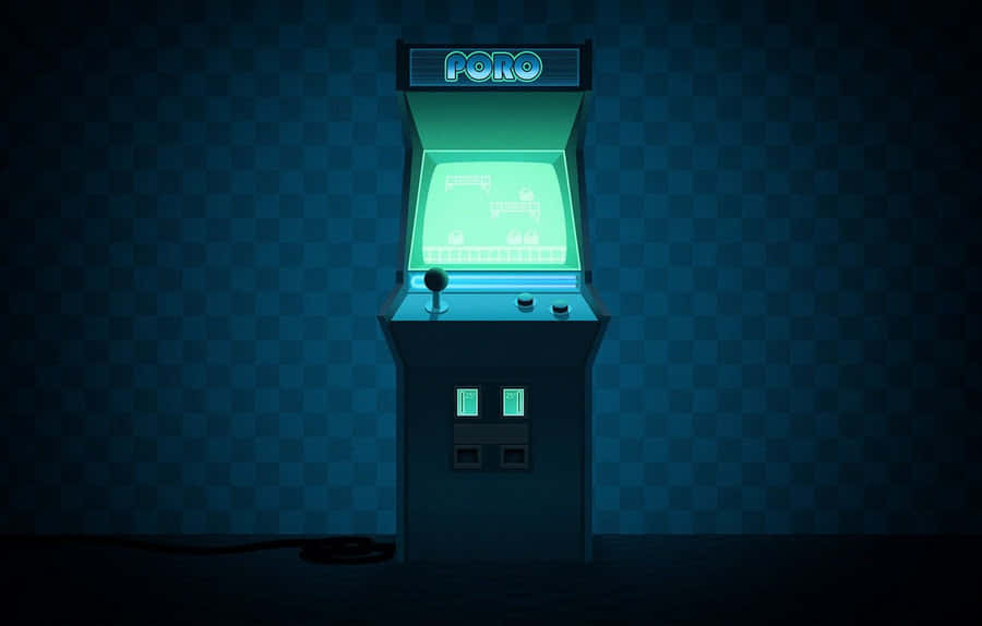máquinade arcade em um fundo escuro