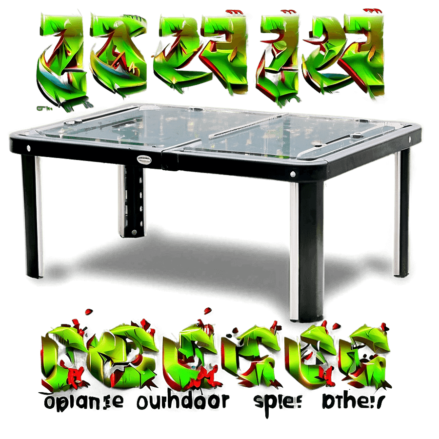 Adjustable Outdoor Table PNG lwn