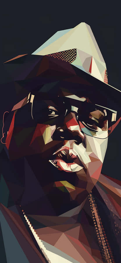 Ritratto Artistico Geometrico di Notorious B.I.G.