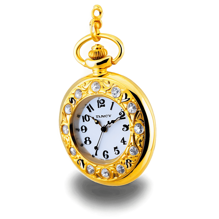 Diamond Pocket Watch PNG eri
