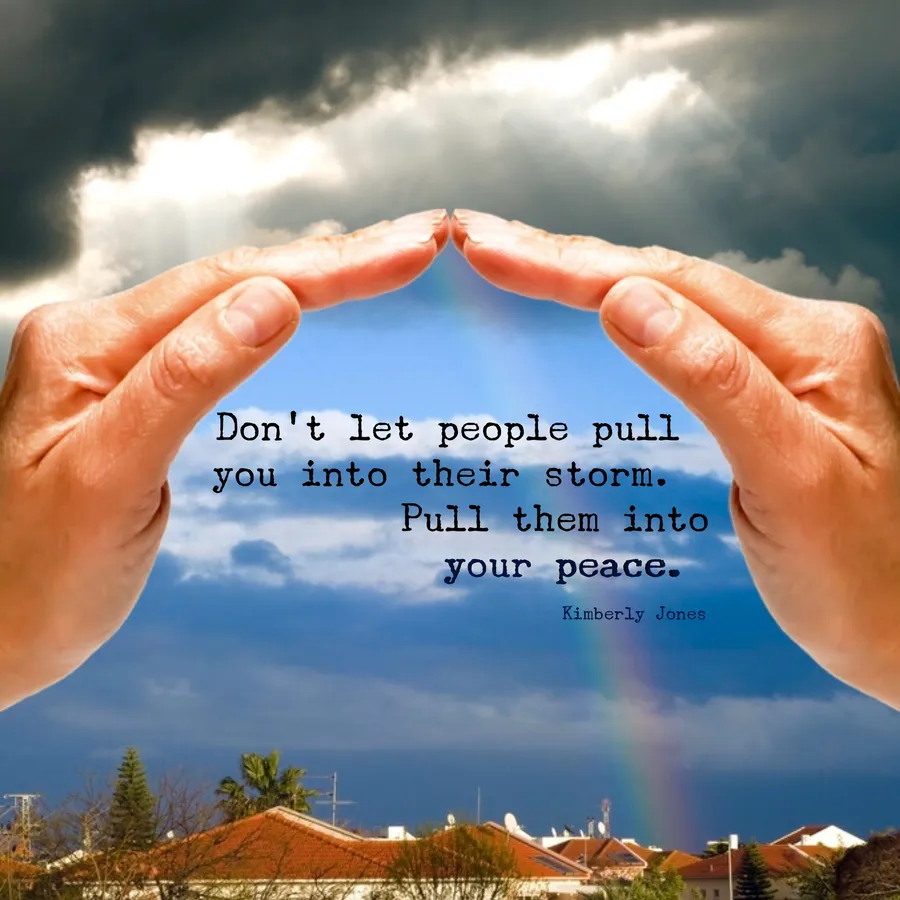Pull Into Peace Quote wallpaper