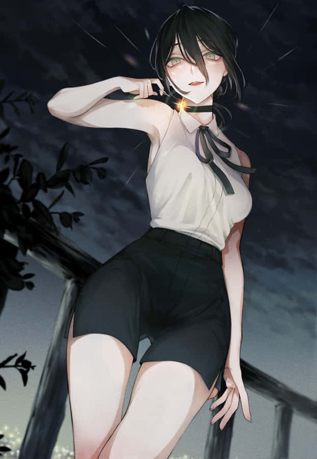 Chainsaw Man Reze nächtliches Porträt