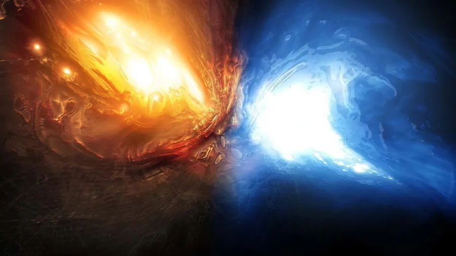 Red And Blue Fire