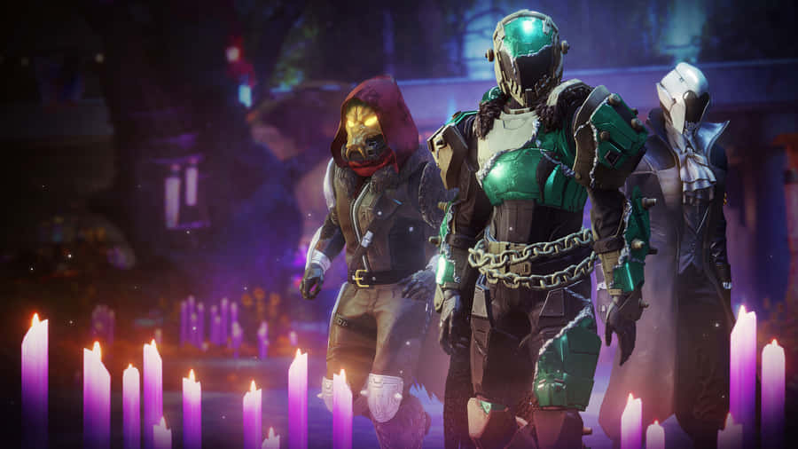 SkærmvægDestiny-karakterer i størrelsen 1920 x 1080.
