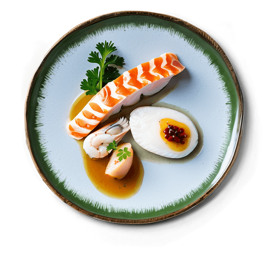 Poached Seafood Trio PNG 06232024