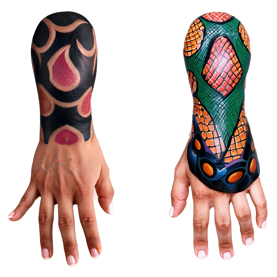 Snake Hand Tattoo PNG jmv36