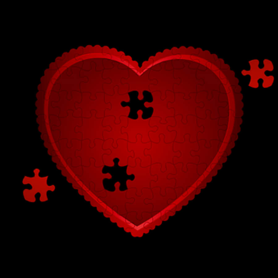 Heart Puzzle Missing Pieces