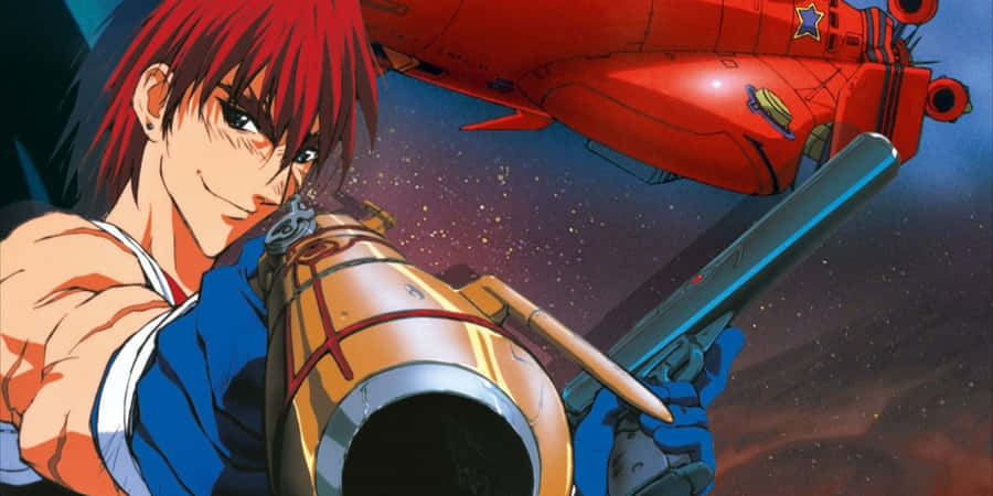 Gene Starwind con Pistola Caster di Outlaw Star
