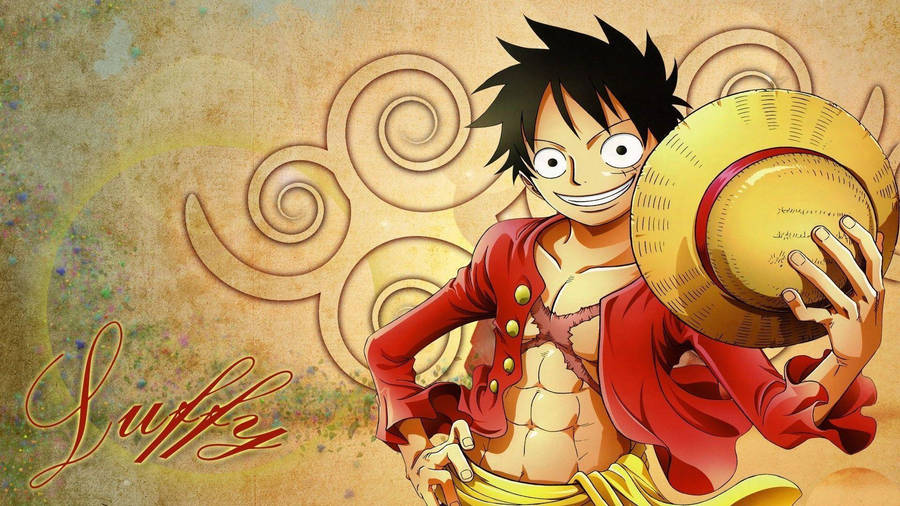 Download Luffy 4k With Iconic Straw Hat Wallpaper | Wallpapers.com