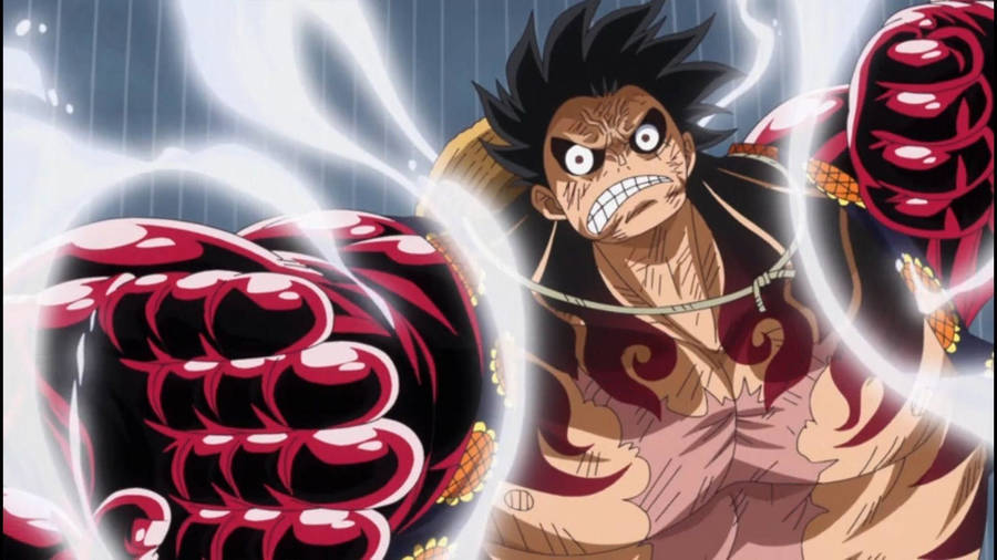 Download Luffy Gear 4 Distorted Face Wallpaper Wallpapers Com