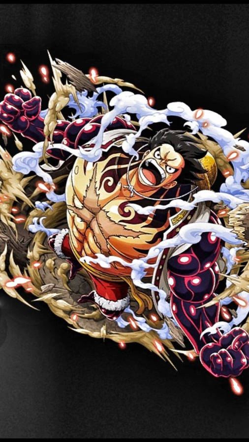 Download Luffy Gear 4 Explosion Art Wallpaper Wallpapers Com