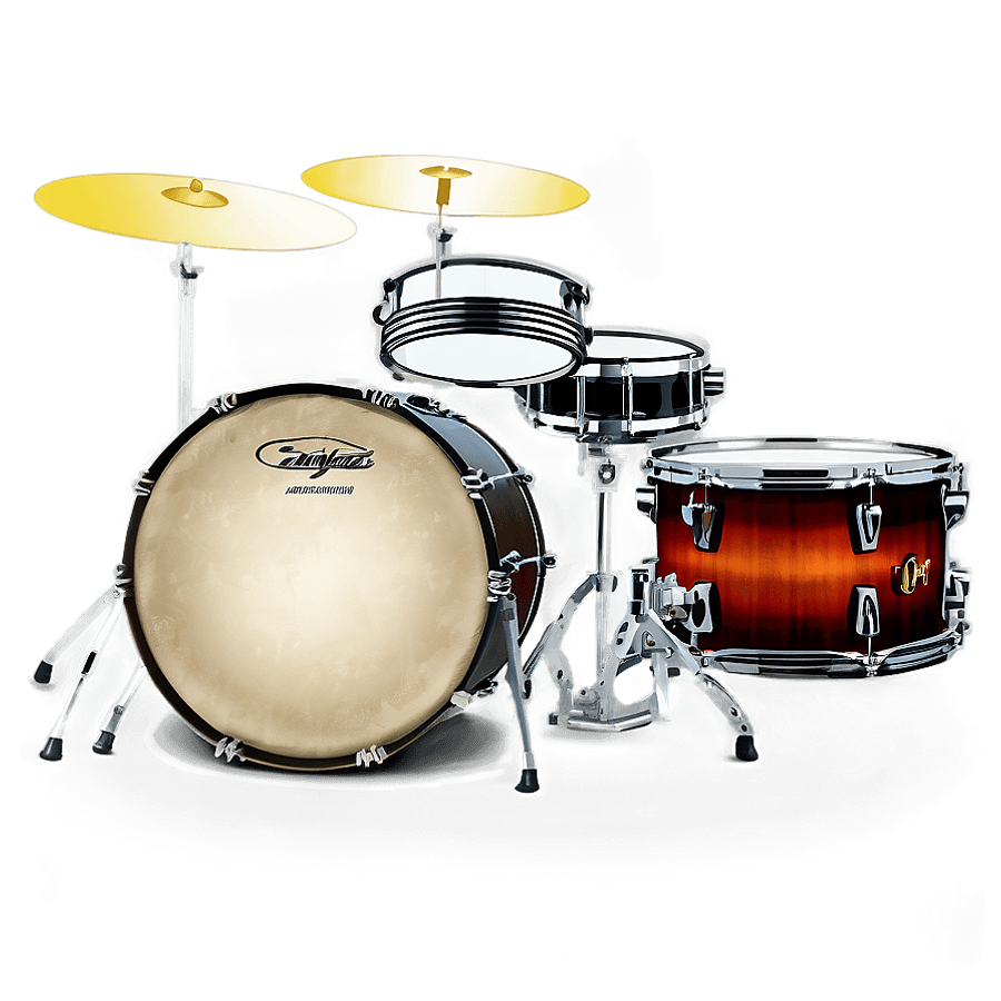 Vintage Drum Set PNG 05262024