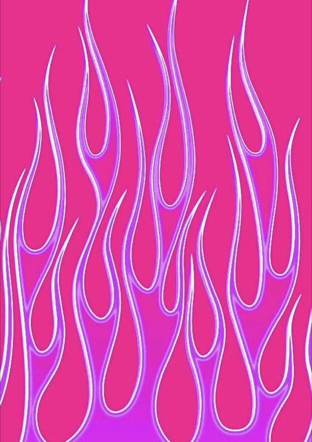 Hot Pink Baddie Flames