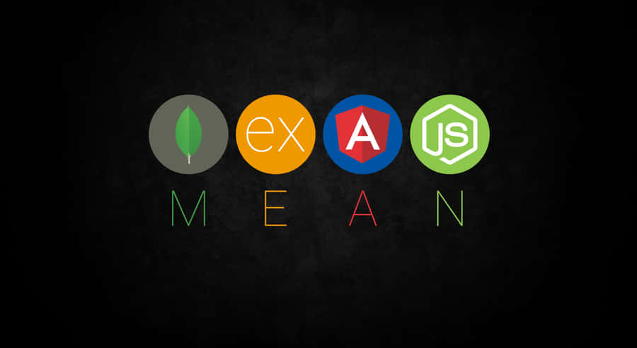 M E A N Stack Development Logos