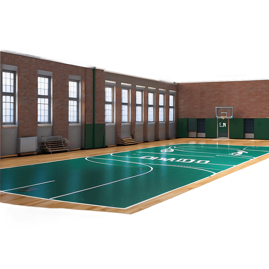 High School Gymnasium Floor PNG jmq51
