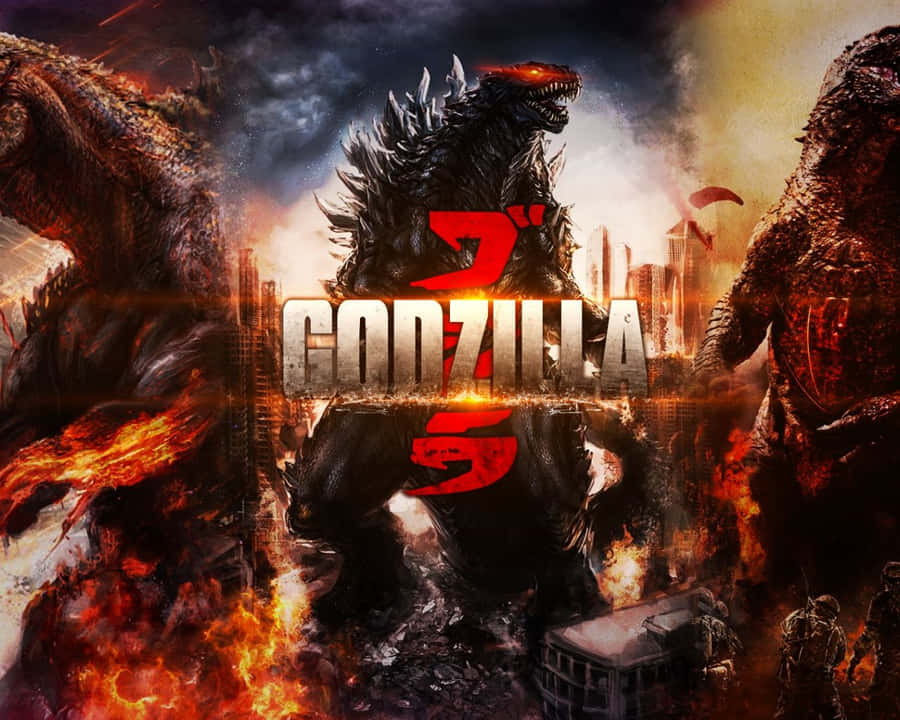 Godzillakonst 1280 x 1024 bakgrundsbild