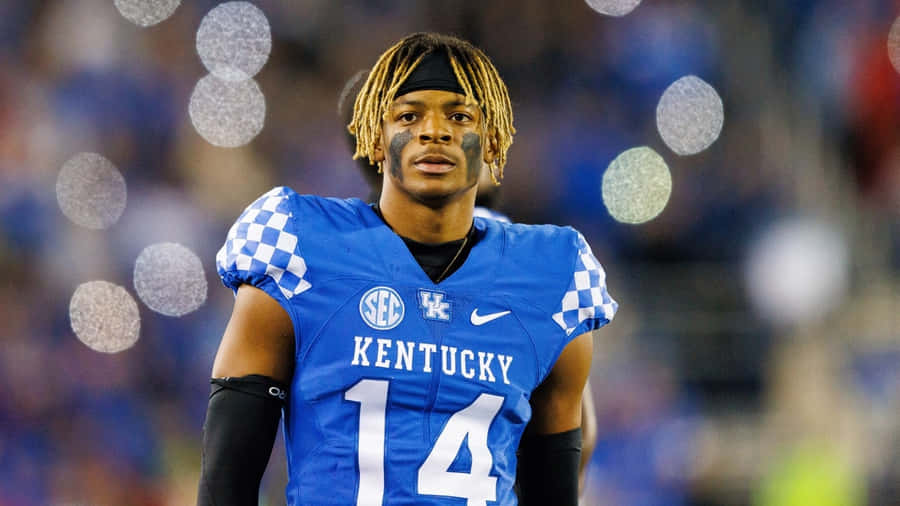 Jogador de Futebol do Kentucky Número 14