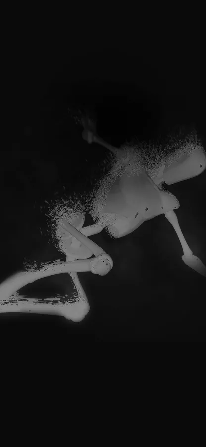 3D Apple iPhone Dissolving Robot