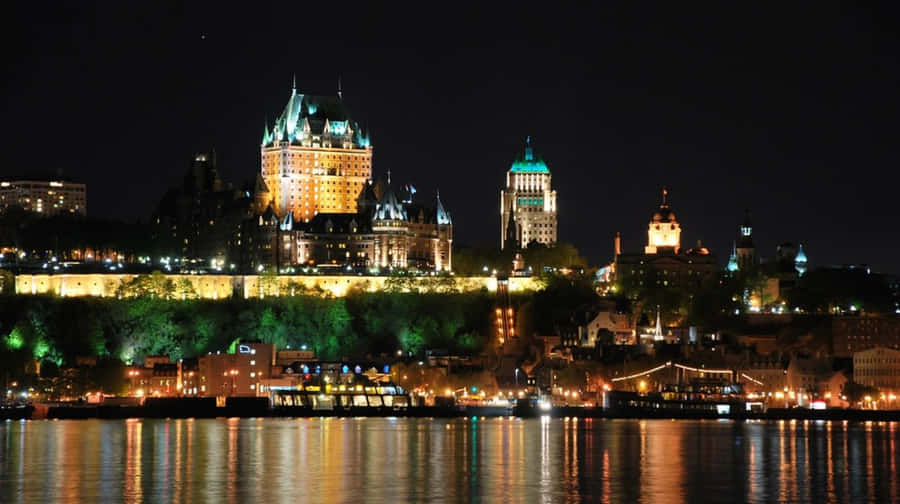Horizonte Noturno da Cidade de Quebec