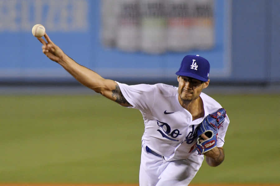 Dodgers Pitcher in Aktion