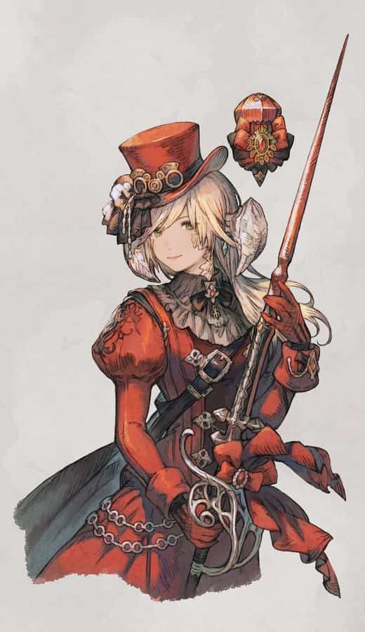 Arte do Mago Vermelho de Final Fantasy