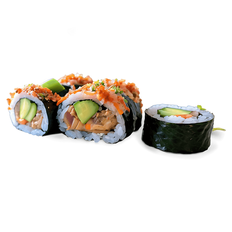 Soft Shell Crab Sushi Roll PNG fxj