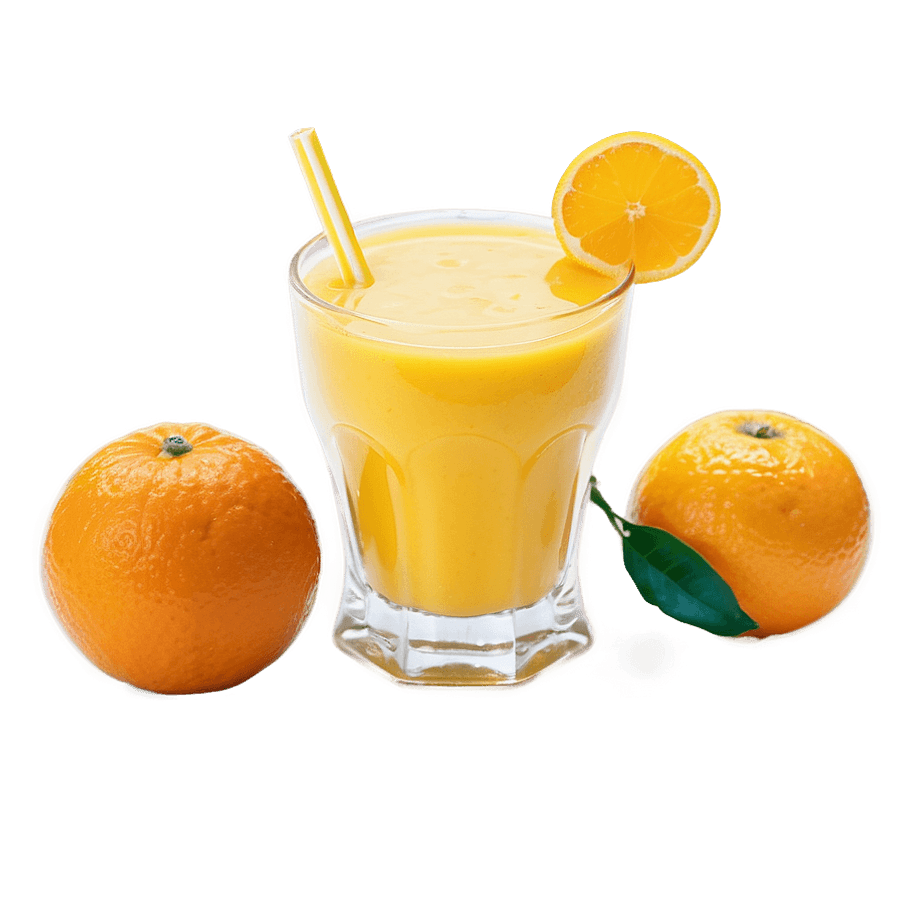 Orange Juice on Table PNG 36