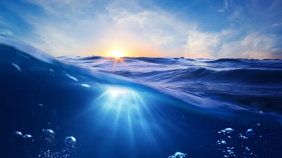Ocean clear sky wallpaper