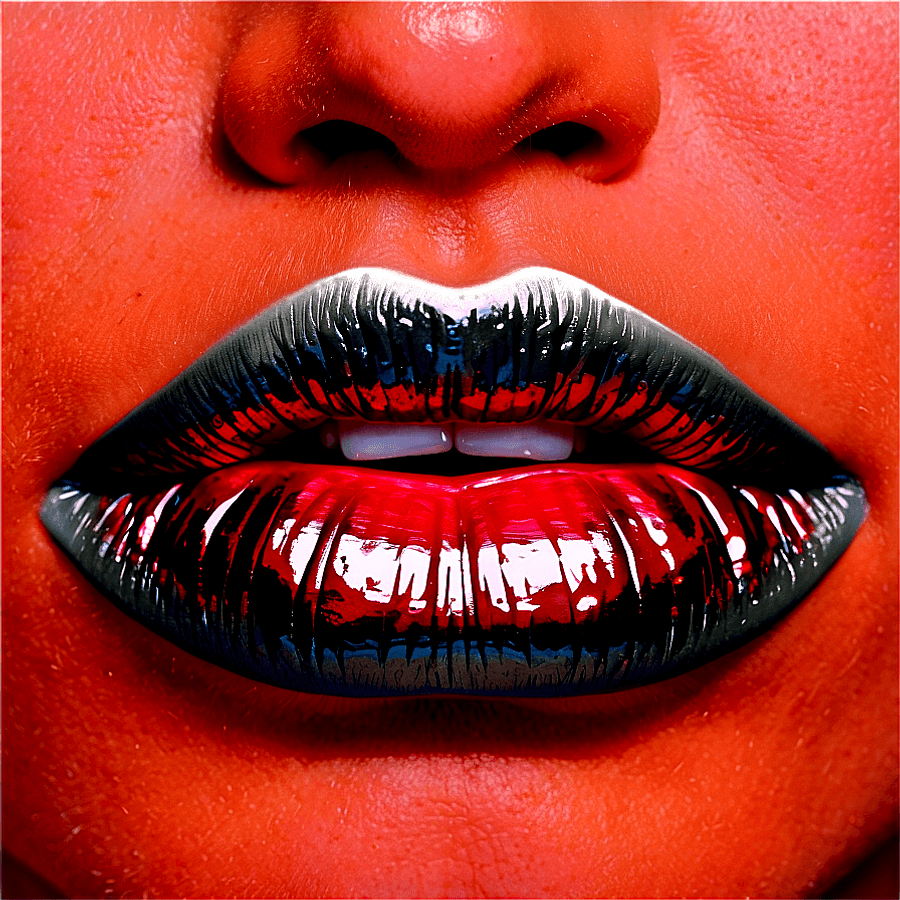 Dreamy Baddie Lips PNG red