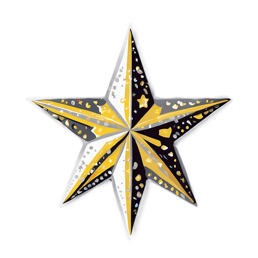 Yellow Star Vector PNG 58