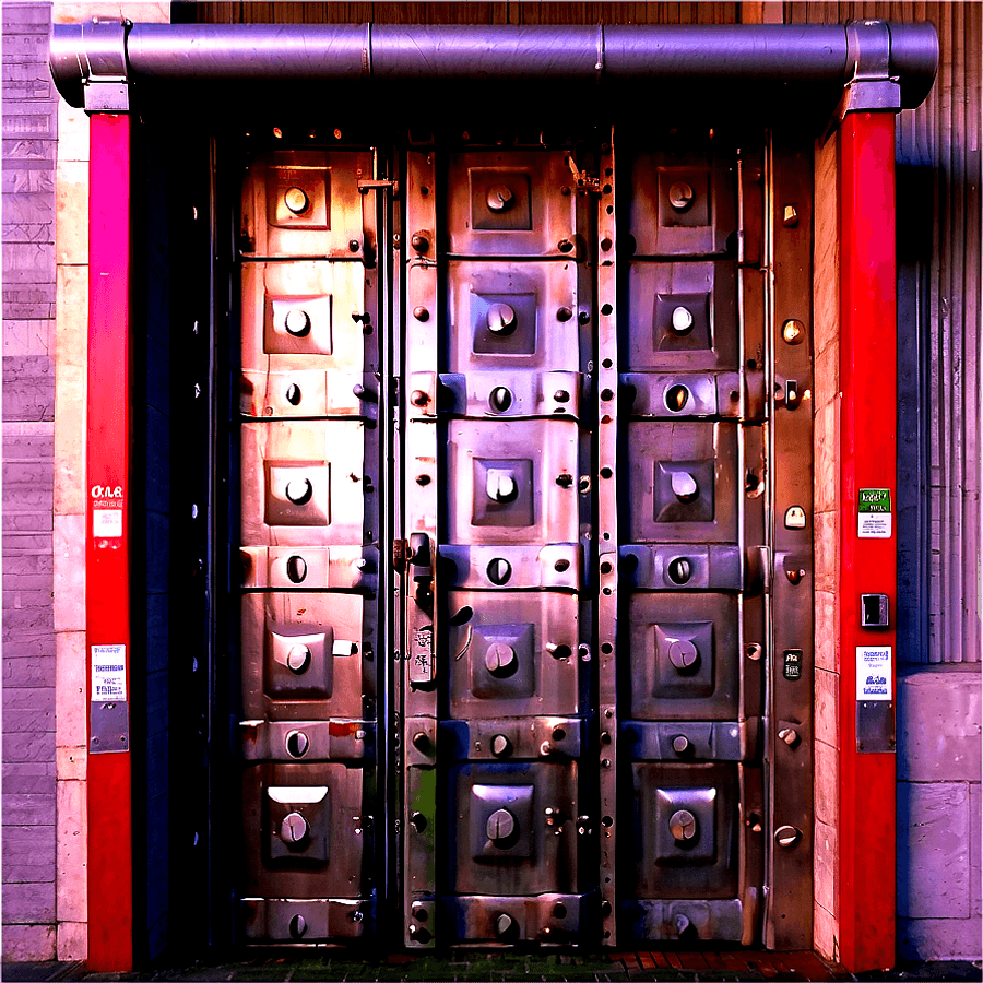 Industrial Steel Door PNG 06292024
