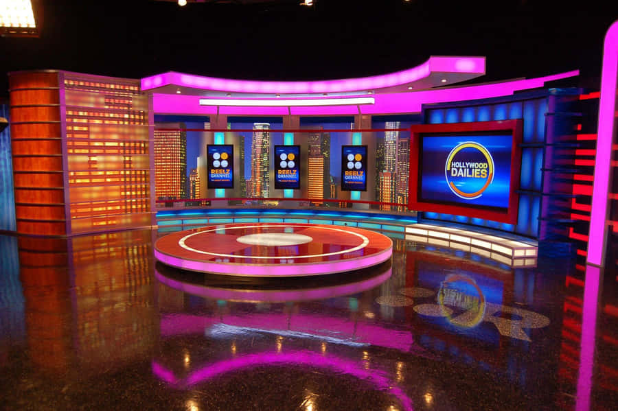 Hintergrundeffekteder Game Show "REELZ Stage Set"