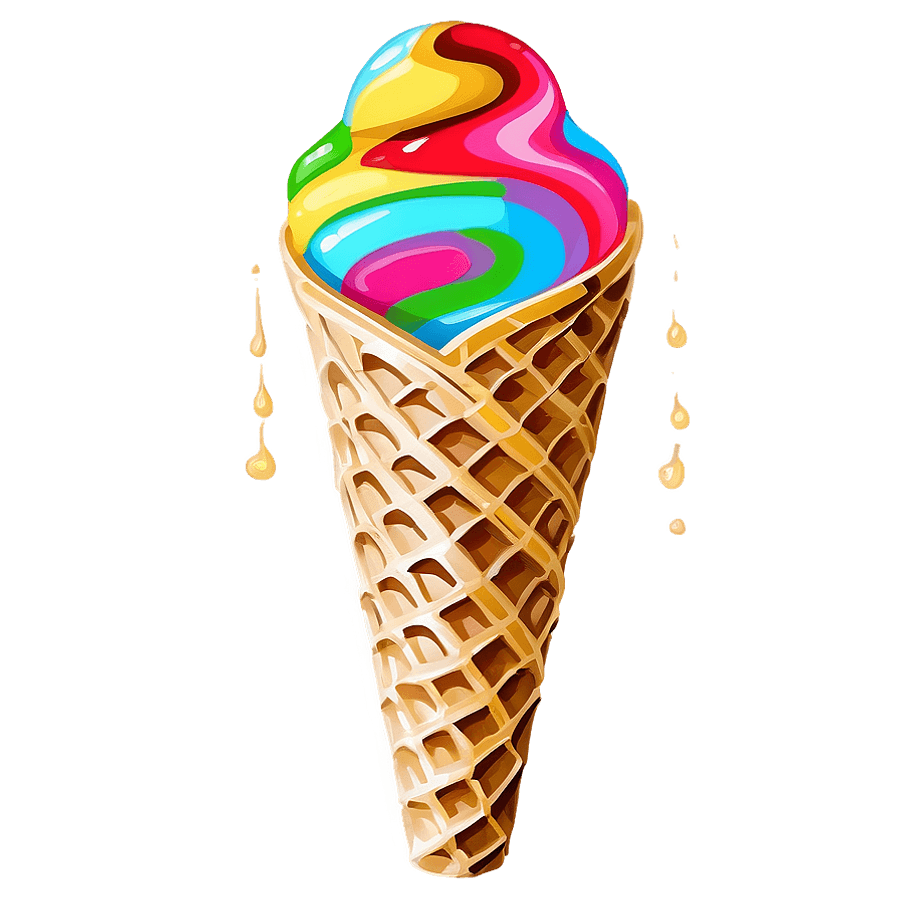 Swirl Waffle Cone PNG num58
