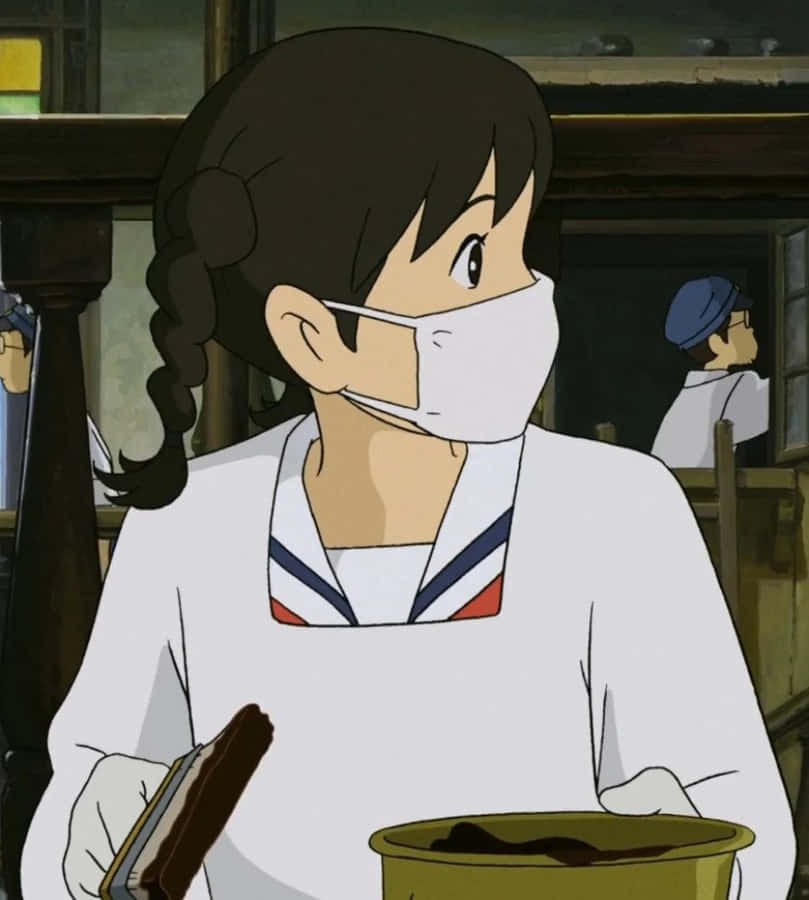 Umi Matsuzaki Dipinto Compito Anime