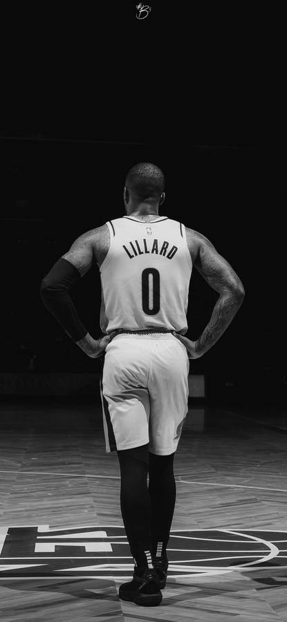 Fond d'écran Photo Noir et Blanc de Damian Lillard