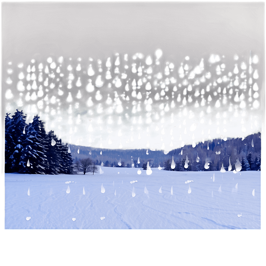 Snow Drizzle Overlay PNG 96