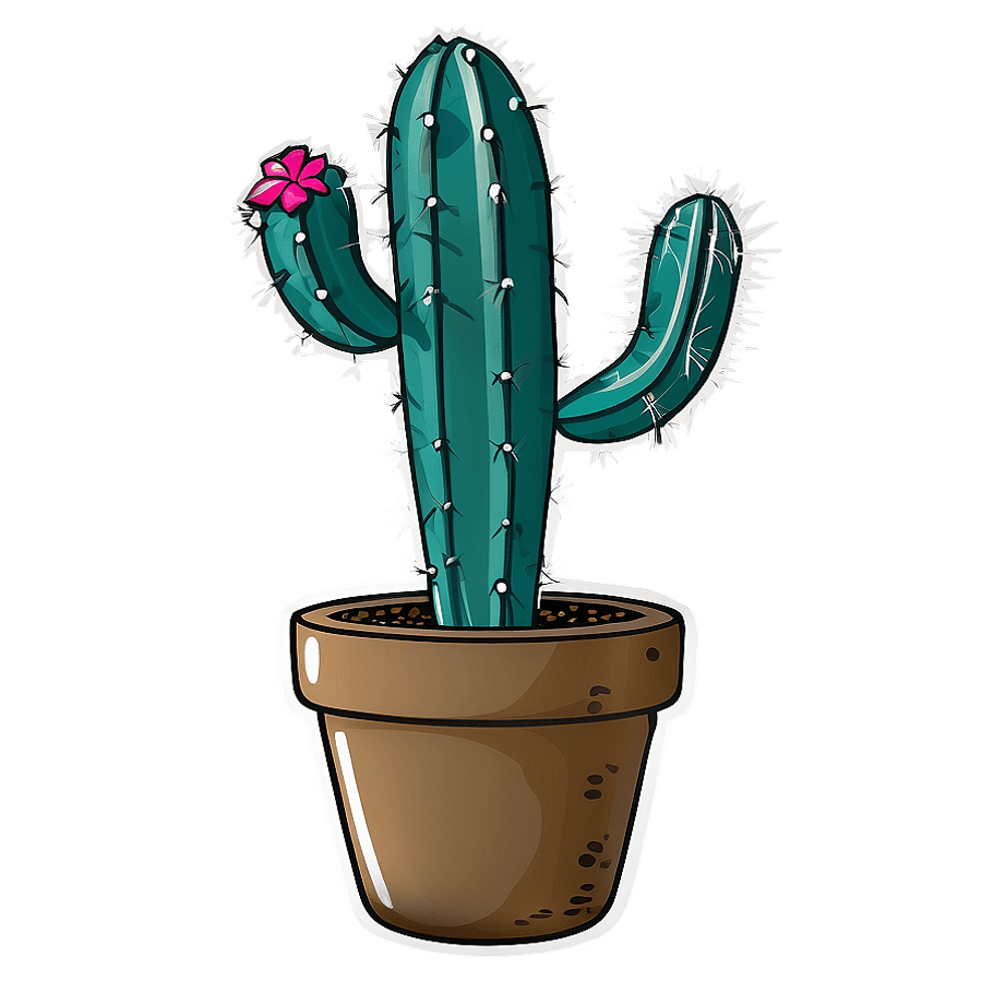 Hand-Drawn Cactus Set PNG 68