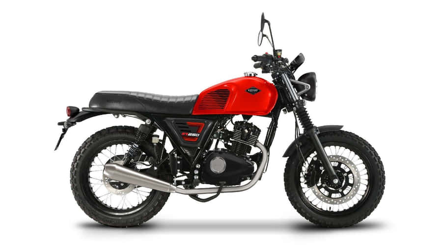 Rød Keeway Motorcykel Profil