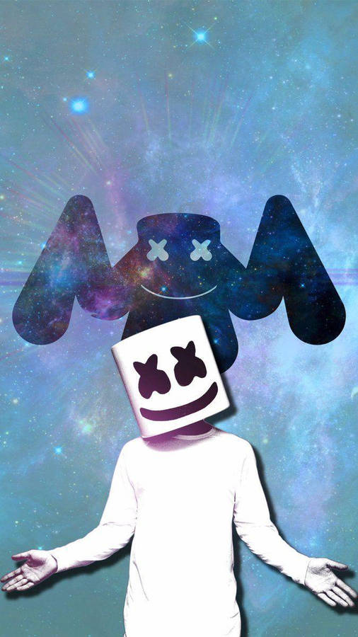 Download Marshmello Iphone Galaxy Wallpaper | Wallpapers.com