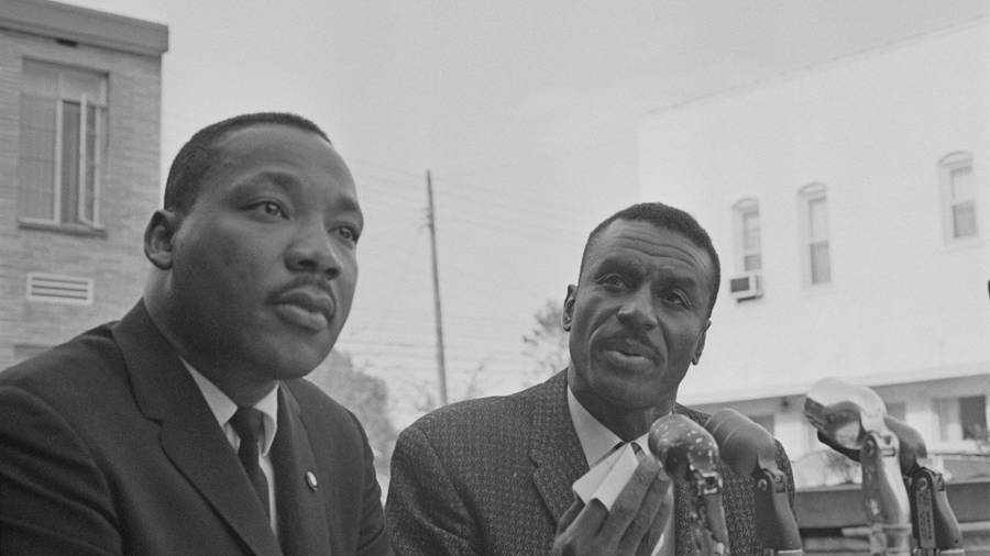 Download Martin Luther King Jr And Fred Shuttlesworth Wallpaper 