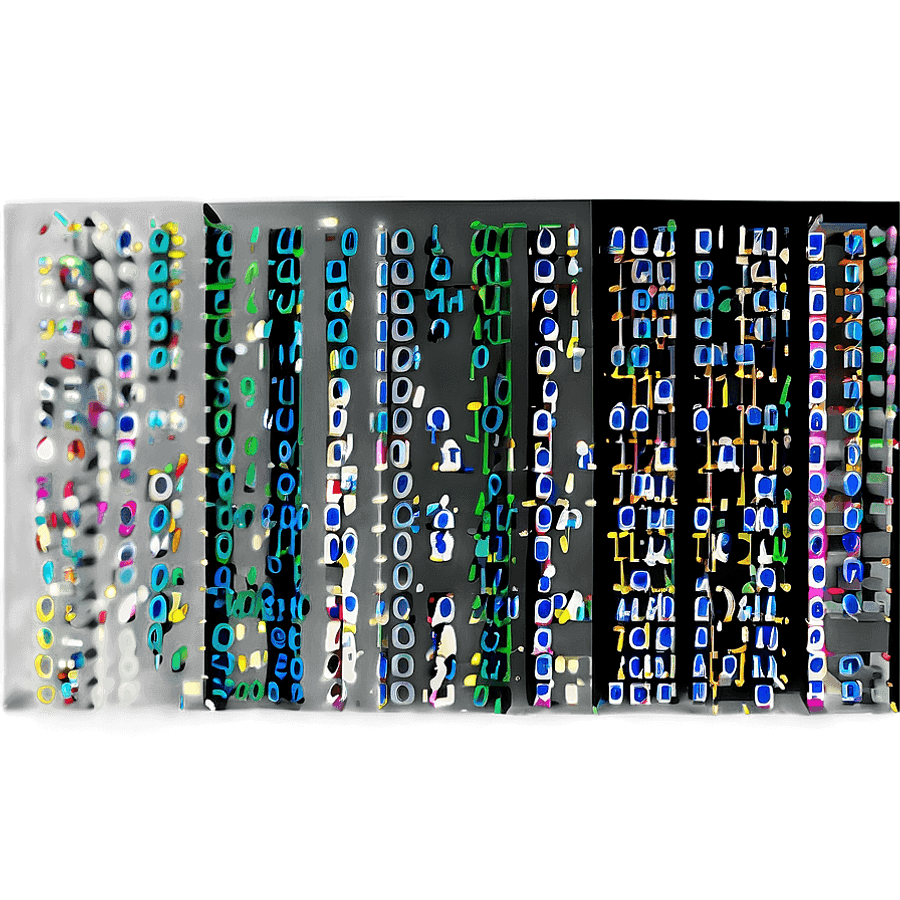 Matrix Code Data Visualization PNG 13