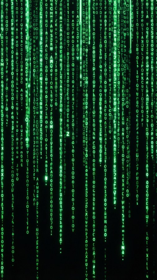 Matrix Code OLED Bakgrunner