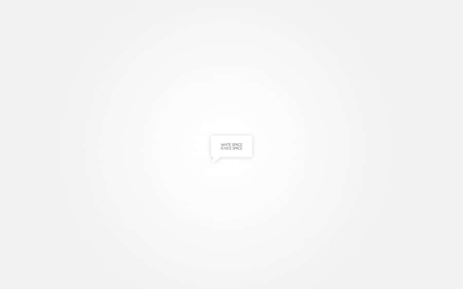Conceito de Espaço Branco Minimalista