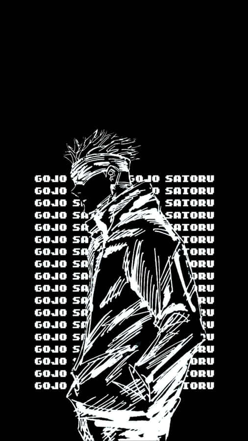 Gojo Satoru Monochrome Ästhetik