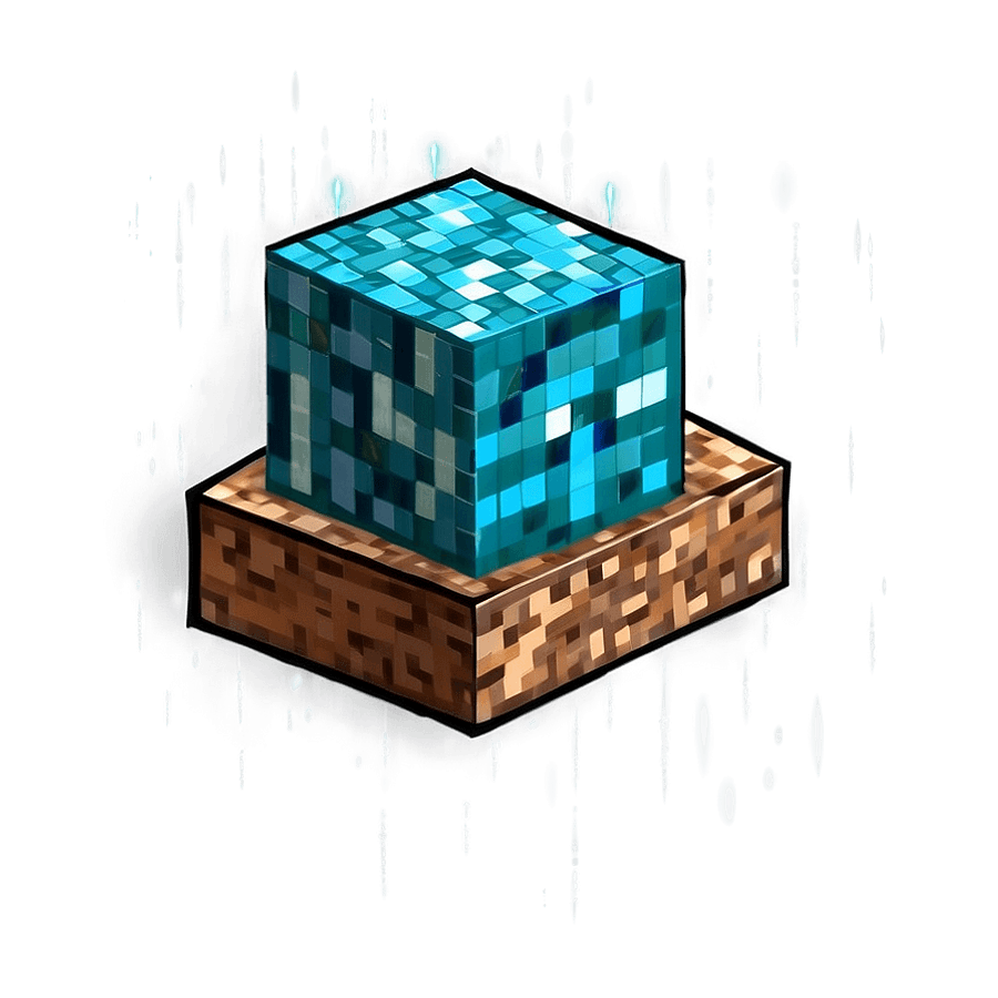 Animated Minecraft Diamond PNG 05212024