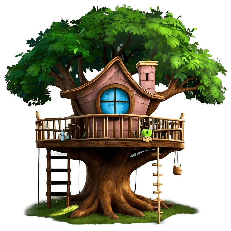 Fairy Tale Tree House PNG qqn33