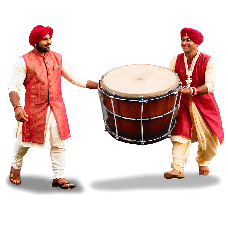 Indian Wedding Dhol PNG wyr96