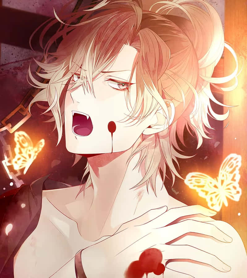 Intensiver Anime-Charakter Yuma Mukami