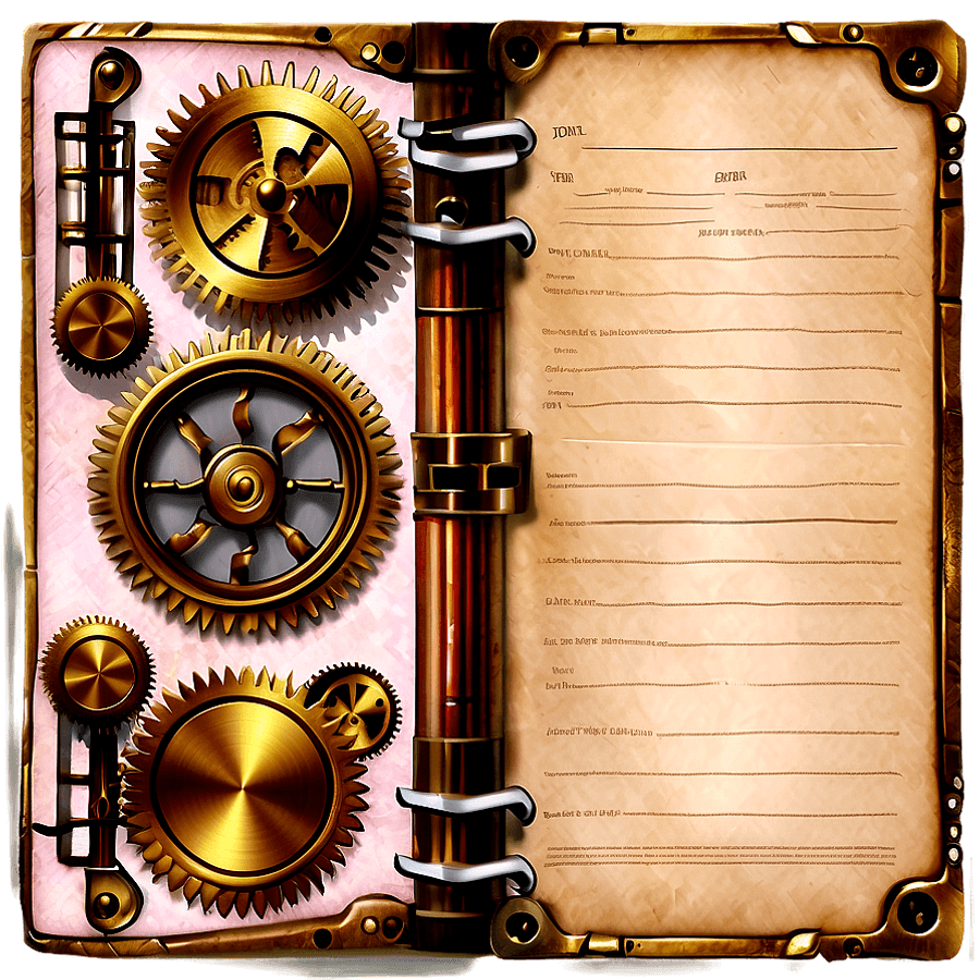 Steampunk Style Journal PNG cjd